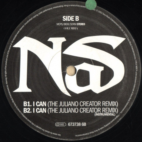 Nasir Jones : I Can (12")