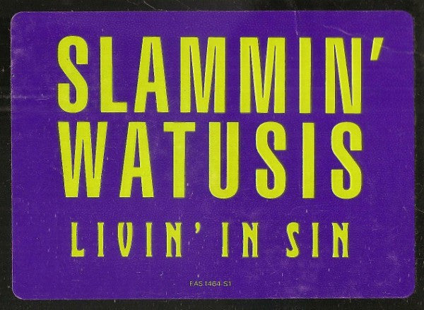 Slammin' Watusis : Livin' In Sin (12", Single, Promo)