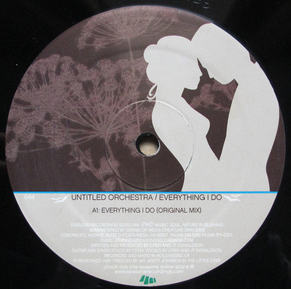 Untitled Orchestra : Everything I Do (12")