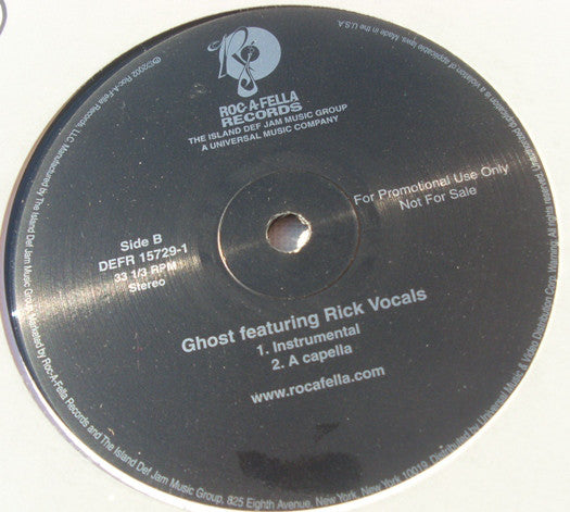Rick Vocals : Ghost (12", Promo)