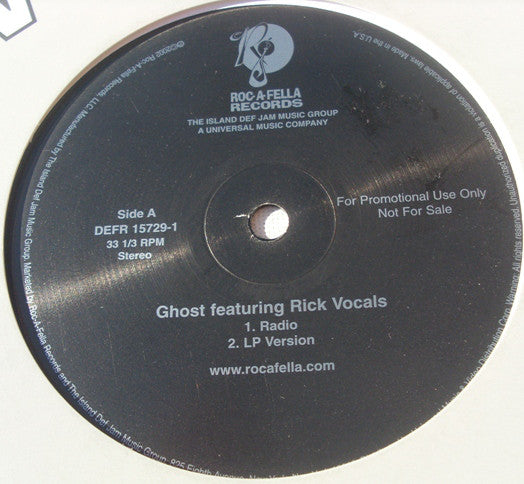 Rick Vocals : Ghost (12", Promo)