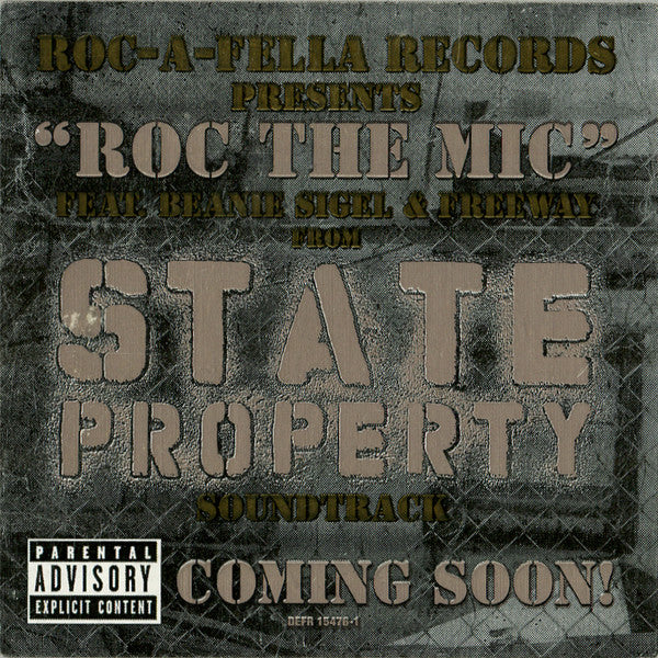 Beanie Sigel And Freeway : Roc The Mic (12", Promo)