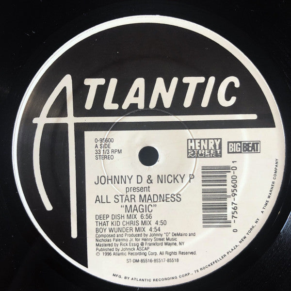 Johnny D & Nicky P Present All Star Madness : Magic (2x12")