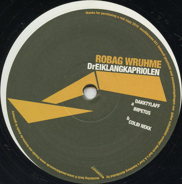 Robag Wruhme : Dreiklangkapriolen (12")