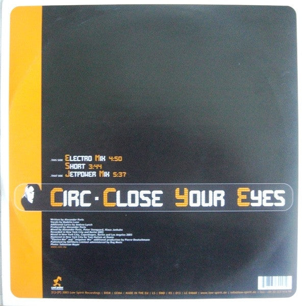 Circ : Close Your Eyes (12")
