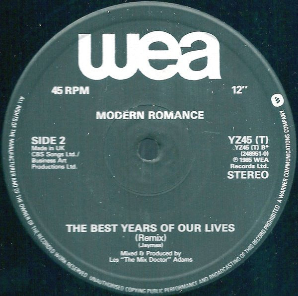 Modern Romance : Best Mix Of Our Lives (12", Mixed)
