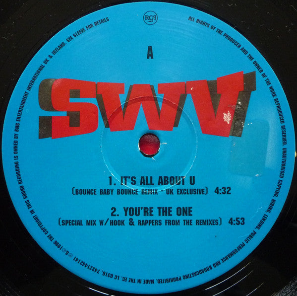 SWV : It's All About U (12", Single, Ltd)