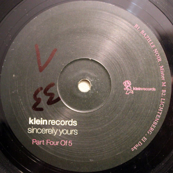 Various : Sincerely Yours - Part Four Of 5 (12")