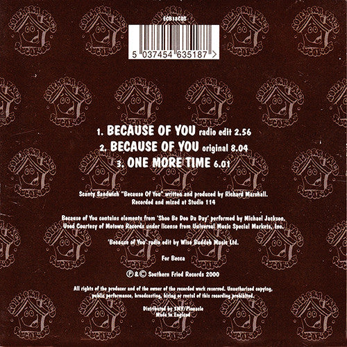 Scanty : Because Of You (12")