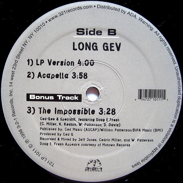 Ced Gee : Long Gev (12")