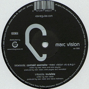 Marc Vision : Contrakt Sazmator / Invisible (12")