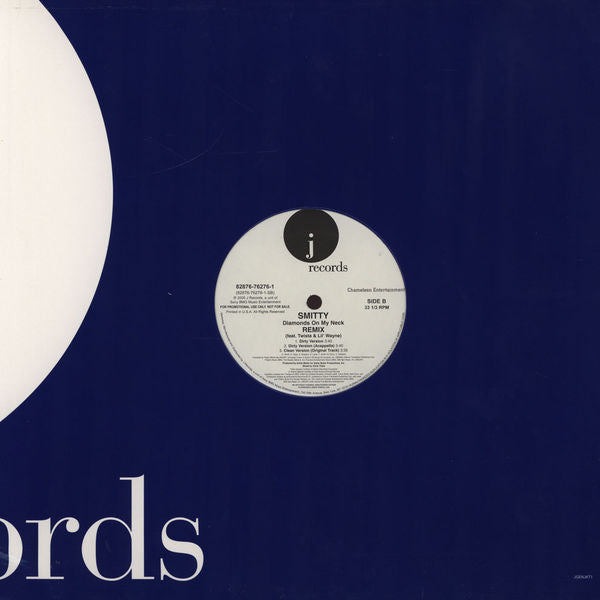 Smitty (7) : Diamonds On My Neck (Remix) (12", Single, Promo)