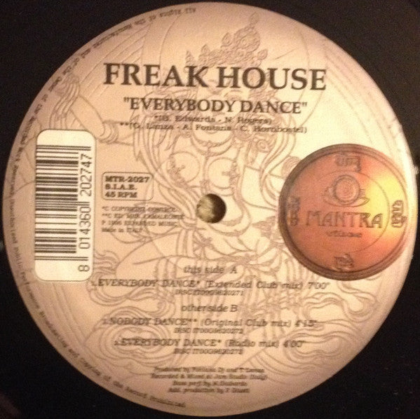 Freak House : Everybody Dance (12")