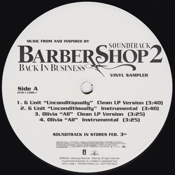 Various : Barbershop 2 (Soundtrack) Vinyl Sampler (12", Promo, Smplr)