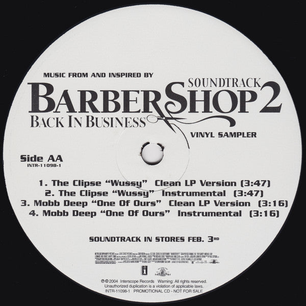 Various : Barbershop 2 (Soundtrack) Vinyl Sampler (12", Promo, Smplr)