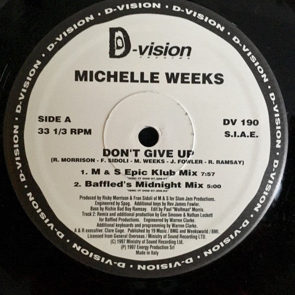 Michelle Weeks : Don't Give Up (12")