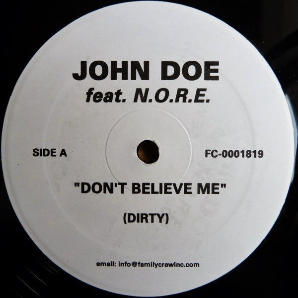D.O.E. : Don't Believe Me (12")