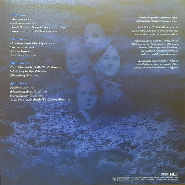 Nightwish : Oceanborn (2xLP, Album, Ltd, RE, RM, Blu)