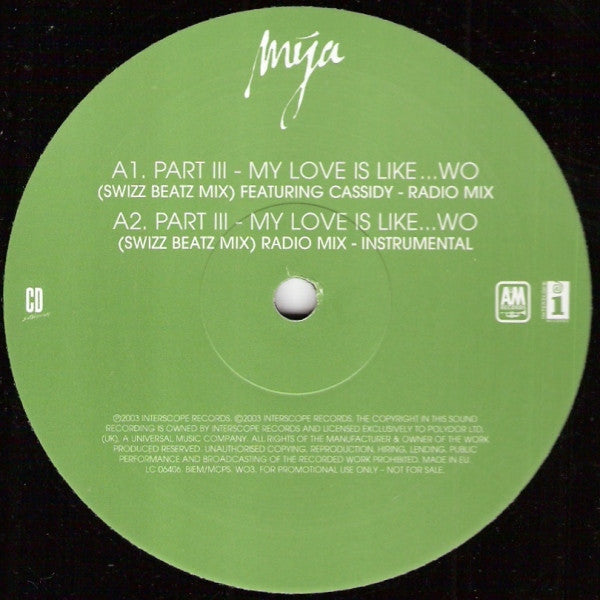 Mya : My Love Is Like... Wo (Swizz Beatz And Allstar Mixes) (12", Promo)