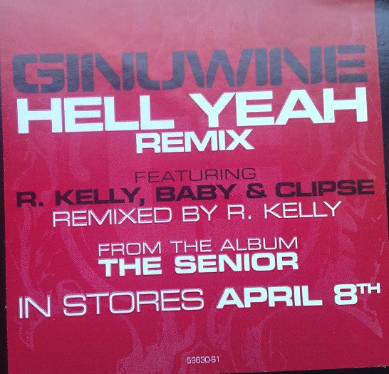 Ginuwine : Hell Yeah (Remix) (12", Promo)