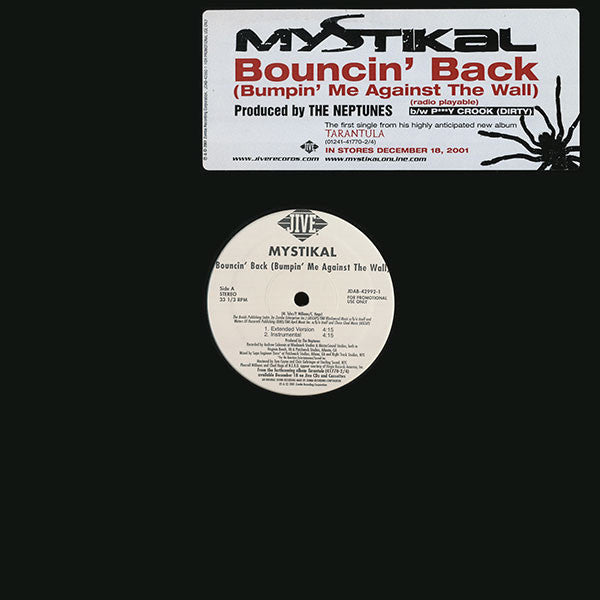 Mystikal : Bouncin' Back (Bumpin' Me Against The Wall) (12", Single, Promo)