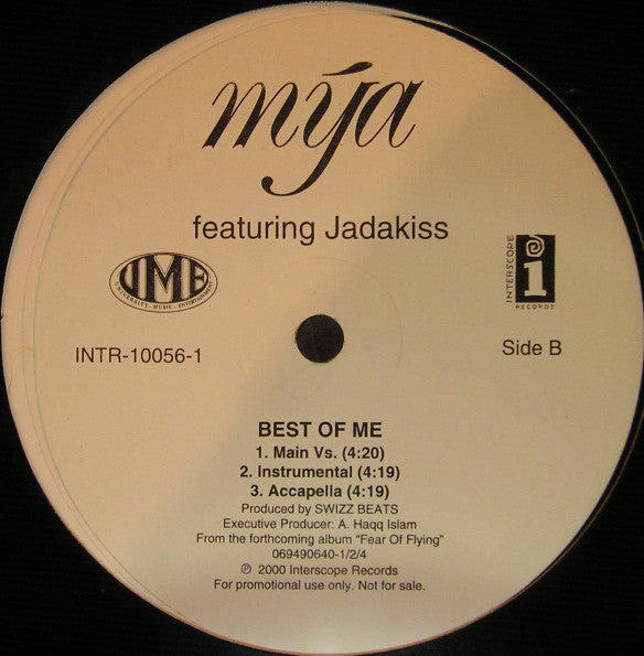 Mya Feat. Jadakiss : The Best Of Me (12", Promo)