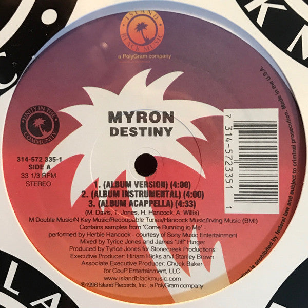 Myron : Destiny (12")