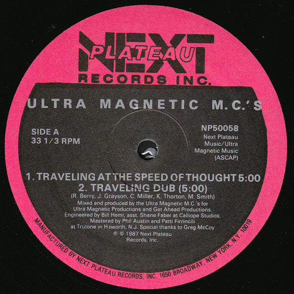 Ultramagnetic MC's : Traveling At The Speed Of Thought / M.C.'s Ultra (Part II) (12")
