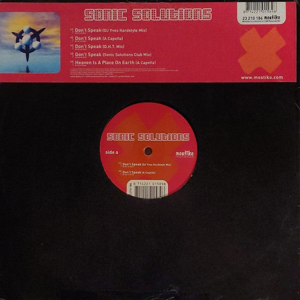 Sonic Solutions : Don't Speak (12")