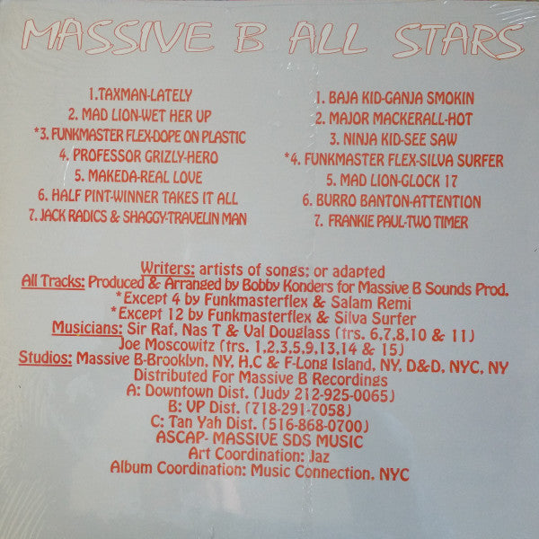 Various : Massive B All Stars (LP, Comp)