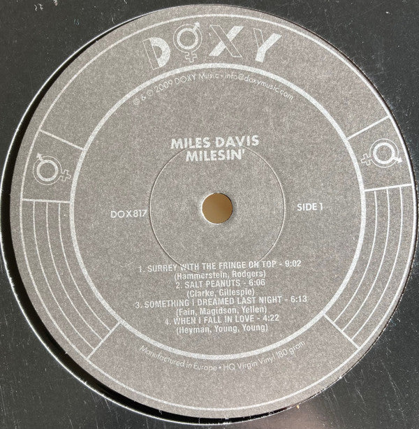 Miles Davis : Milesin' (3xLP, Comp)
