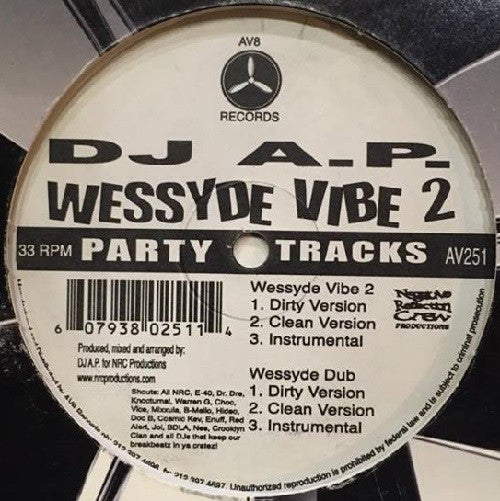 DJ A.P. : Wessyde Vibe 2 (12")