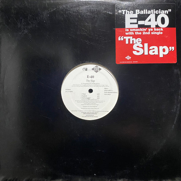 E-40 : The Slap / It's All Gravity (12", Promo)