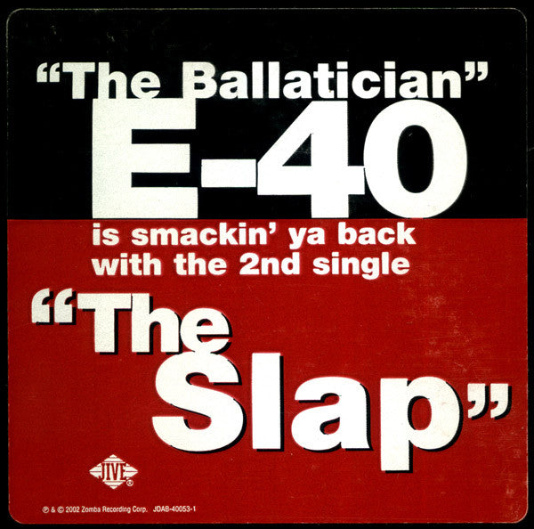 E-40 : The Slap / It's All Gravity (12", Promo)