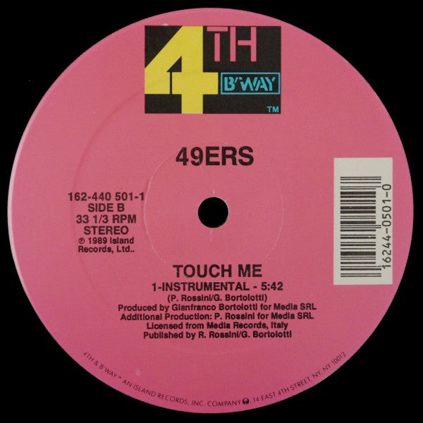 49ers : Touch Me (Sexual Version) (12")