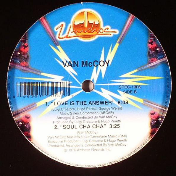 Van McCoy & The Soul City Symphony / Van McCoy : The Hustle / Love Is The Answer / Soul Cha Cha (12", RE)