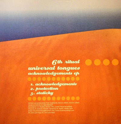 Universal Tongues : Acknowledgements EP (12", EP)