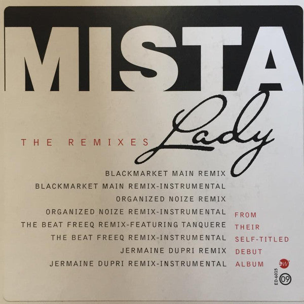Mista : Lady (The Remixes) (12", Promo)
