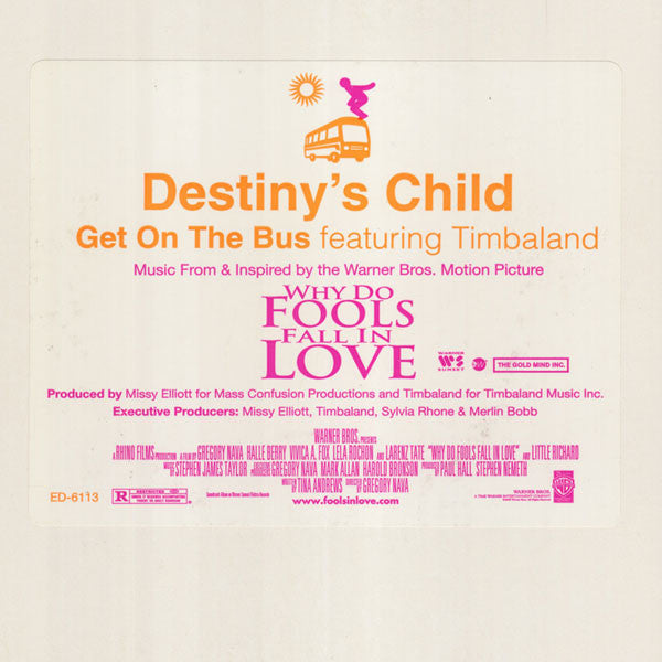 Destiny's Child : Get On The Bus (12", Promo)