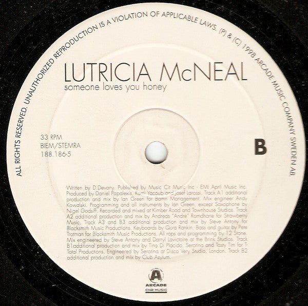 Lutricia McNeal : Someone Loves You Honey (12")