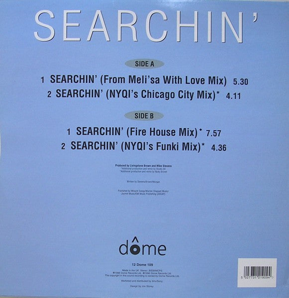 Mike Stevens Featuring Meli'sa Morgan : Searchin' (12")