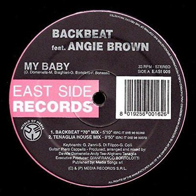 Backbeat (3) feat. Angie Brown : My Baby (12")