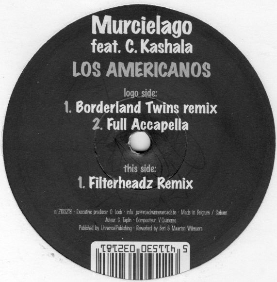 Murcielago Feat. Chantal Kashala : Los Americanos (12")