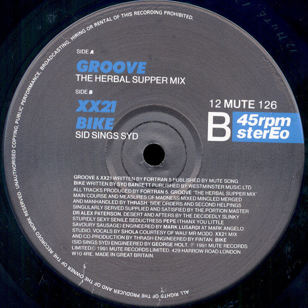 Fortran 5 : Groove (12", Single)