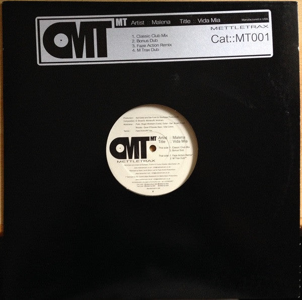 Malena : Vida Mia (12")