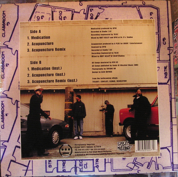 Souls Of Mischief : Medication / Acupuncture (12", Single)