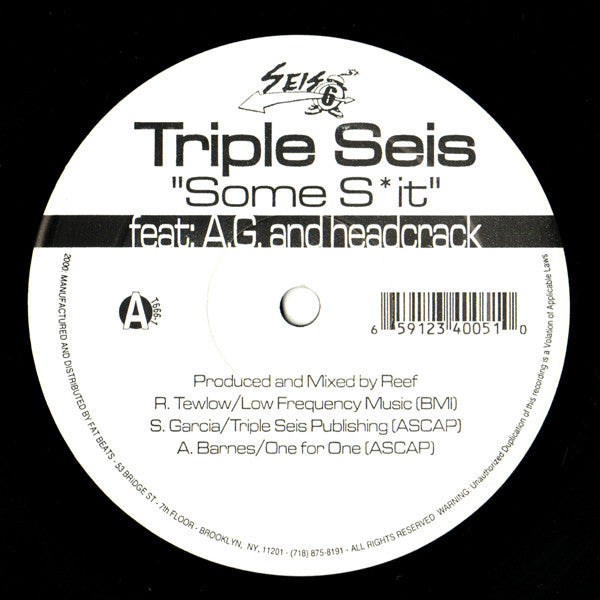 Triple Seis : Some Shit (12")