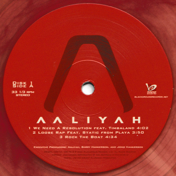 Aaliyah : Aaliyah (2xLP, Album, Club, RE, RM, Red)