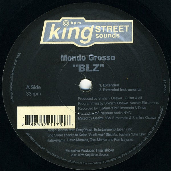 Mondo Grosso : BLZ (12")