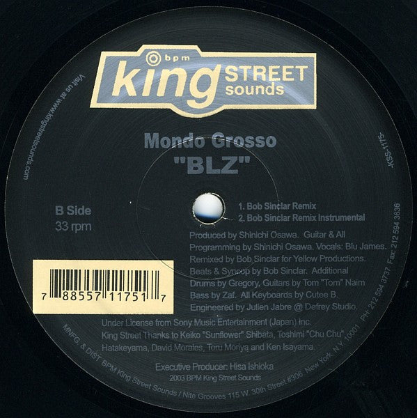 Mondo Grosso : BLZ (12")